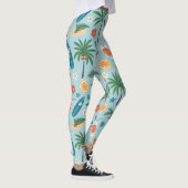 Leggings Motif de plage d'été tropical (2) (Droite)