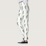 Leggings Motif de Plante de Cactus Cute<br><div class="desc">Cactus Design on Leggings,  Cactus pointillé</div>