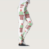 Leggings Motif de plante de cactus moderne en pot (Droite)