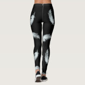Leggings Motif de plume (couleur personnalisable d'arrière (Dos)