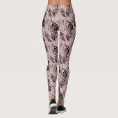 Leggings Motif de plume de paon (Dos)