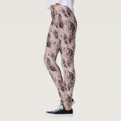 Leggings Motif de plume de paon (Gauche)