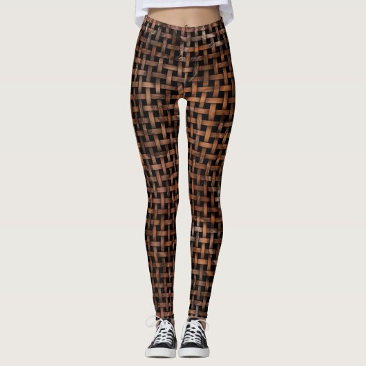 Leggings Motif de poids en bois (Devant)