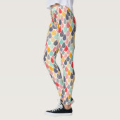 Leggings Motif de point d'art pop Raindrop (Gauche)