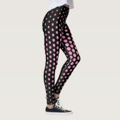 Leggings Motif de point techno rose (Droite)