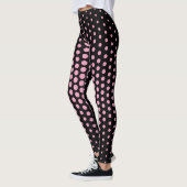 Leggings Motif de point techno rose (Gauche)