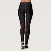 Leggings Motif de point techno violet profond (Dos)