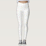Leggings Motif de points Confetti colorés<br><div class="desc">Un amusant,  festif et ludique avec typographie moderne avec des points de confetti colorés motif. Il s'agit d'une partie de la collection de vacances "Ho Ho Ho Colorful Confetti Dots". Des articles complémentaires sont disponibles.</div>