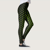 Leggings Motif de points de techno vert (Droite)