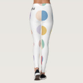 Leggings Motif de points multicolores (Dos)
