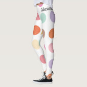 Leggings Motif de points multicolores (Gauche)