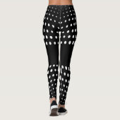 Leggings Motif de points Polka blanc (Dos)