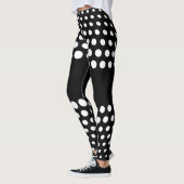 Leggings Motif de points Polka blanc (Gauche)