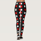 Leggings Motif de pois rouge et blanc (Dos)