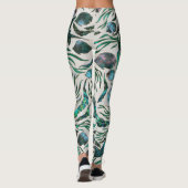 Leggings Motif de poisson stingray et squelette Abalone (Dos)