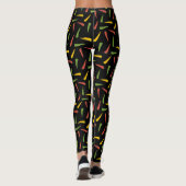 Leggings Motif de poivrons colorés (Dos)