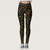 Leggings Motif de poivrons colorés (Devant)
