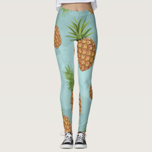 Leggings Motif de pomme de pin aquarelle 2
