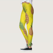 Leggings Motif de pomme de pin d'aquarelle 3 (Gauche)