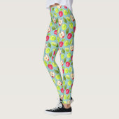 Leggings Motif de pommes d'aquarelle (Gauche)