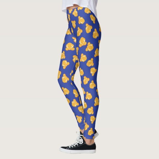 Leggings Motif de pop-corn amusant (Gauche)