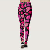 Leggings Motif de porc rose (Dos)