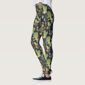 Leggings Motif de printemps foncé (Gauche)