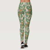 Leggings Motif de printemps vert (Dos)