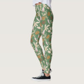 Leggings Motif de printemps vert (Gauche)