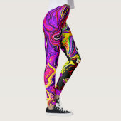Leggings Motif de rayonnement lumineux (Droite)