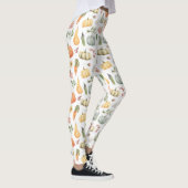 Leggings Motif de récolte d'automne Watercolor (Droite)