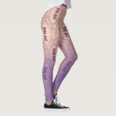 Leggings Motif de Reiki sur le pastel pourpre (Droite)