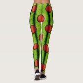 Leggings Motif de rideau pois (Dos)