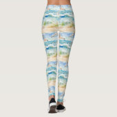 Leggings Motif de rivage de bécasseau côtier (2) (Dos)