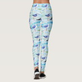 Leggings Motif de rivage de bécasseau côtier (3) (Dos)