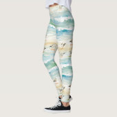 Leggings Motif de rivage de bécasseau côtier (5) (Gauche)