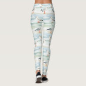 Leggings Motif de rivage de bécasseau côtier (6) (Dos)