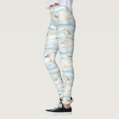 Leggings Motif de rivage de bécasseau côtier (6) (Gauche)