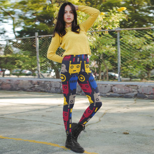 Leggings Motif de robots spatiaux