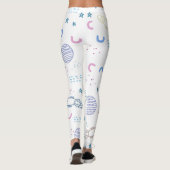 Leggings Motif de roquettes spatiales mignonnes | Légendes (Dos)
