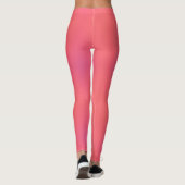Leggings Motif de rose et violet doux (Dos)