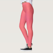 Leggings Motif de rose et violet doux (Gauche)