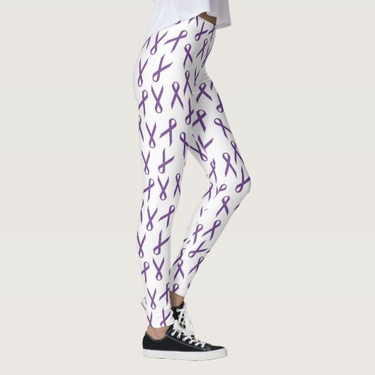Leggings Motif de rubans de sensibilisation aux violets épa (Droite)