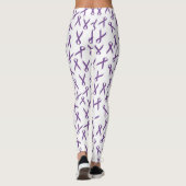 Leggings Motif de rubans de sensibilisation aux violets épa (Dos)