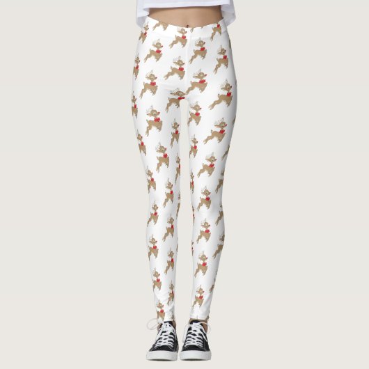 Leggings Motif de Rudolph (Devant)