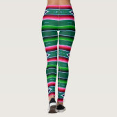 Leggings Motif de Sarape de Mexicain (Dos)