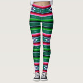 Leggings Motif de Sarape de Mexicain (Devant)