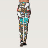 Leggings Motif de science et de chimie confortable (Dos)