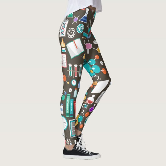 Leggings Motif de science et de chimie confortable (Droite)