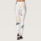 Leggings Motif de serpent rose (Dos)
